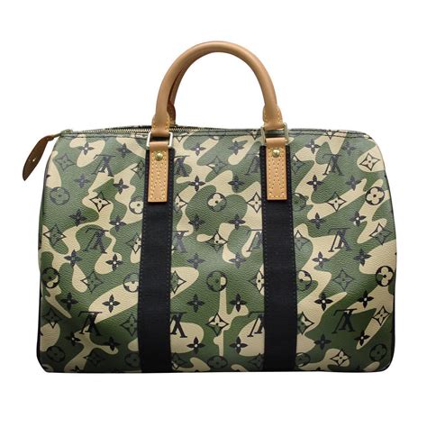 louis vuitton tan camo bag|camo Louis Vuitton duffle bag.